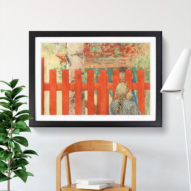 Children by Carl Larsson - Picture Frame Painting East Urban Home Size: 48cm H x 65cm W x 2cm D, Frame Option: Black Framed on Productcaster.