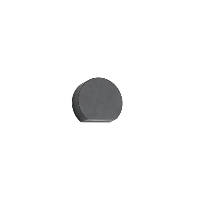 Integrated LED Frosted Outdoor Flush Mount Deco Fixture Finish: Anthracite on Productcaster.