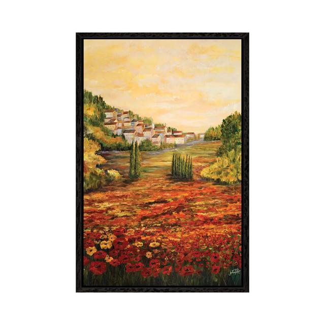 Tuscany Scene by Julie Derice - Gallery-Wrapped Canvas Giclée on Canvas Rosalind Wheeler Format: Black Framed, Size: 66.04cm H x 45.72cm W x 3.81cm D on Productcaster.