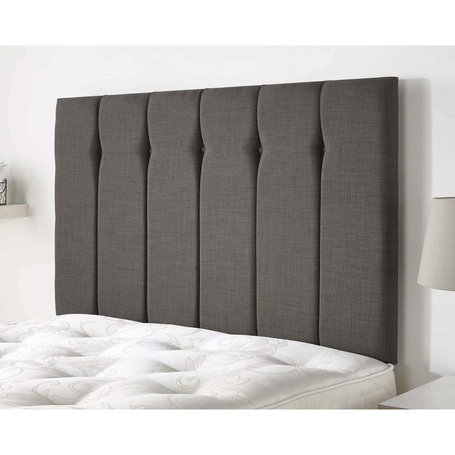 Aiman Upholstered Headboard 17 Stories Colour: Slate, Size: Single (3') on Productcaster.