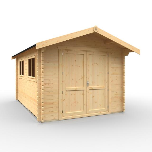 The Rayner Tongue & Groove Log Cabin 14x10w Tiger Sheds on Productcaster.