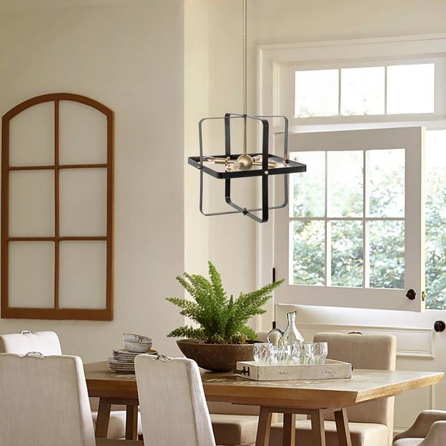 4 - Light Kitchen Island Geometric Pendant Fairmont Park on Productcaster.