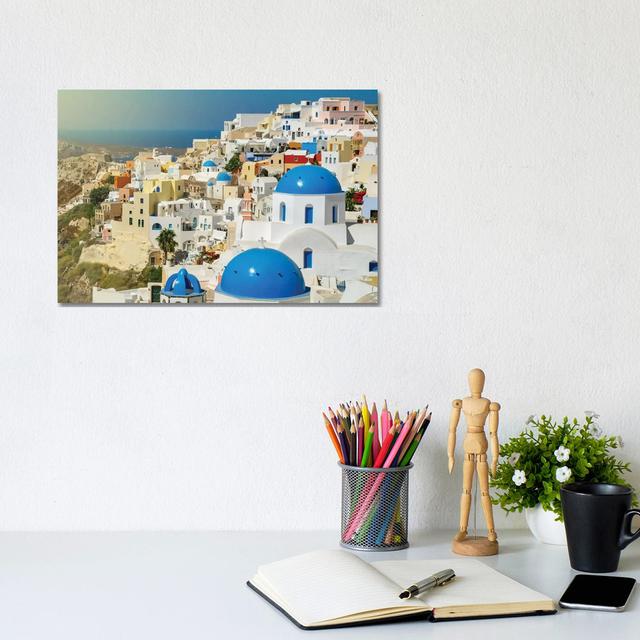 Santorini by Ben Heine - Wrapped Canvas Print Ebern Designs Size: 20.32cm H x 30.48cm W x 1.91cm D on Productcaster.