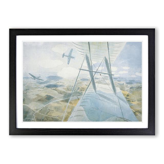 Hurricane in Flight by Eric Ravilious - Picture Frame Painting East Urban Home Size: 36cm H x 48cm W x 2cm D, Frame Option: Black Framed on Productcaster.