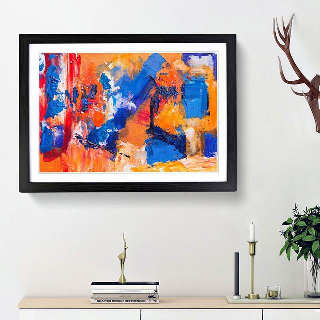 Abstract Art Painting Vol.316 by S.Johnson - Picture Frame Painting Print East Urban Home Size: 27cm H x 36cm W x 2cm D, Frame Option: Black Framed on Productcaster.