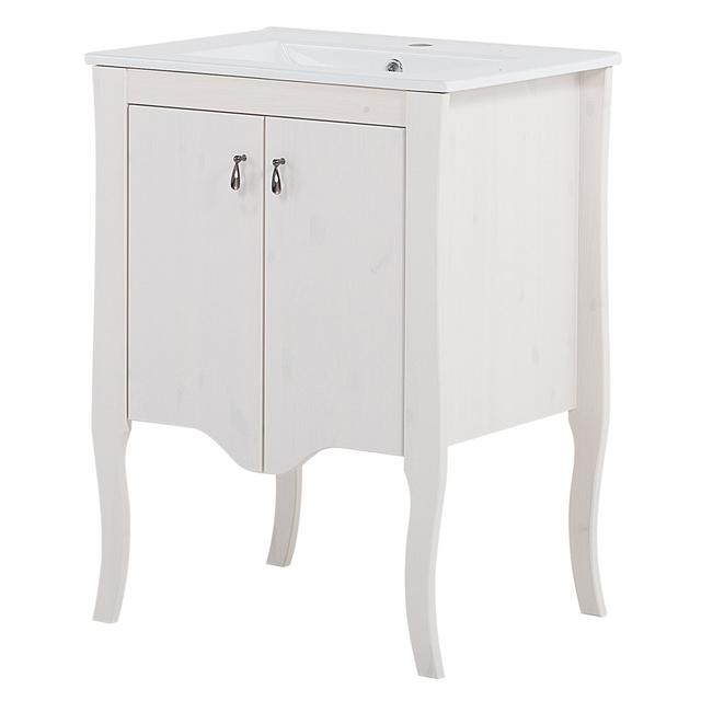 83Cm Single Bathroom Vanity Base Only in White FLHF on Productcaster.