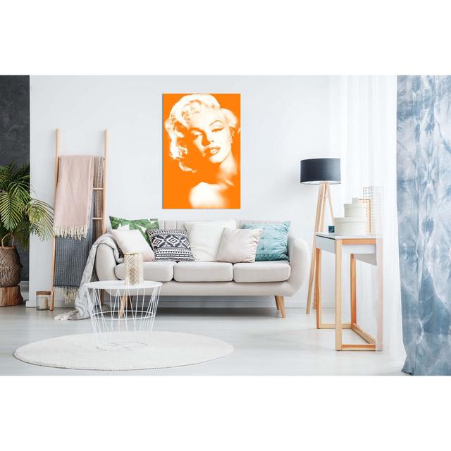 Marilyn Monroe Print Canvas Wall Art Picture Print Home Decor Panther Print Colour: Orange, Size: 91cm H x 61cm W on Productcaster.