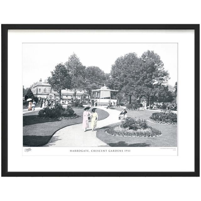 'Harrogate, Crescent Gardens 1911' - Picture Frame Photograph Print on Paper The Francis Frith Collection Size: 60cm H x 80cm W x 2.3cm D on Productcaster.