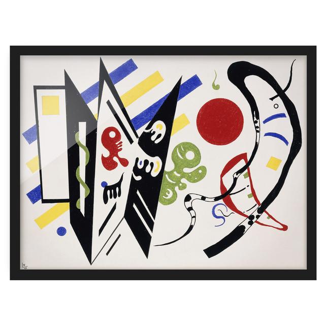 Picture With Frame - Wassily Kandinsky - Reciproque - Landscape 3:4 Ivy Bronx Size: 50cm H x 70cm W x 2cm D, Frame Option: Black Framed on Productcaster.