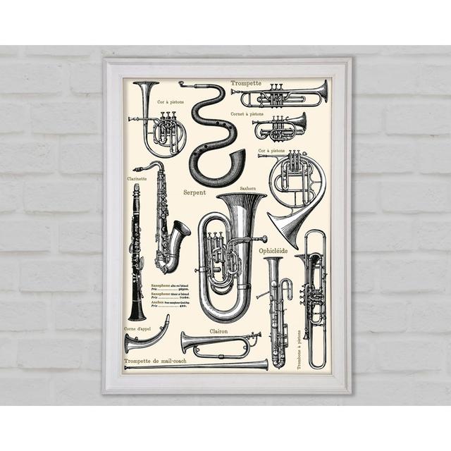 Brass Section - Single Picture Frame Art Prints Rosalind Wheeler Size: 118.9cm H x 84.1cm W x 1.5cm D on Productcaster.