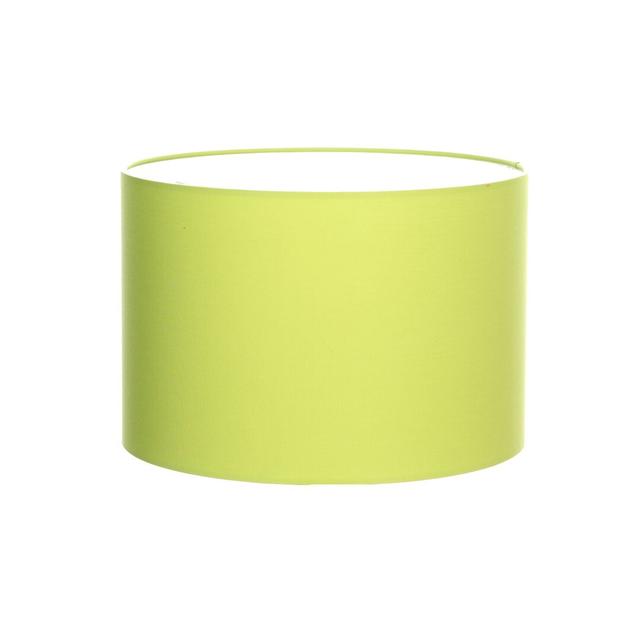 Cotton Drum Lamp Shade ( Screw On ) Wayfair Basics Colour: Chartreuse Green, Size: 30cm H x 50cm W x 50cm D on Productcaster.