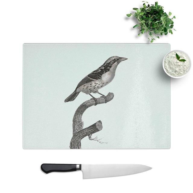 Tempered Glass Sparrow Bird by Jacques Barraband Chopping Board East Urban Home Size: 39 cm W x 28.5 cm L on Productcaster.