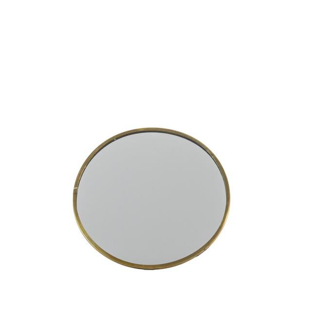 Nala Mirror With Stand Antique Brass D200mm Canora Grey Size: 15 (Cm) H x 15 (Cm) W on Productcaster.