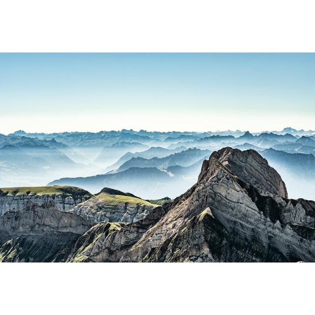 Mountain View by - Wrapped Canvas Photograph Alpen Home Size: 30cm H x 46cm W on Productcaster.