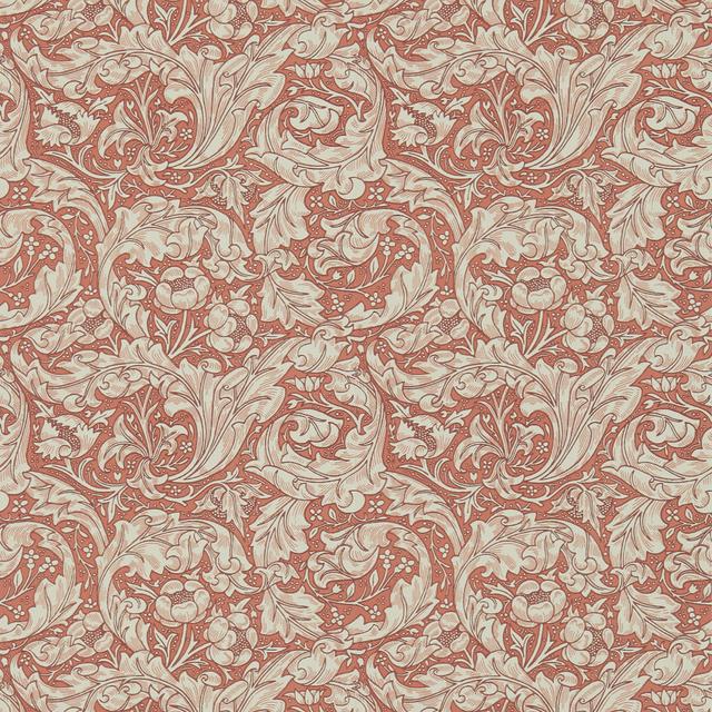 Bachelors Button 10.05m x 52cm Matte Wallpaper Roll Morris & Co Colour: Orange on Productcaster.