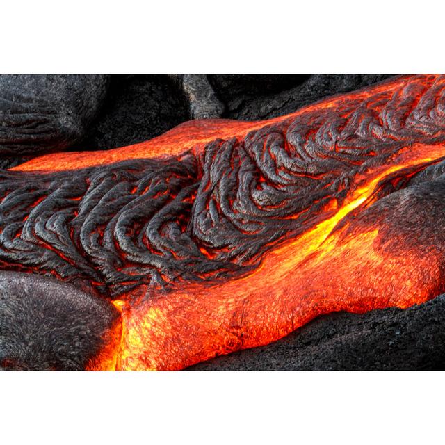 Lava Flow - Wrapped Canvas Print 17 Stories Size: 51cm H x 76cm W on Productcaster.