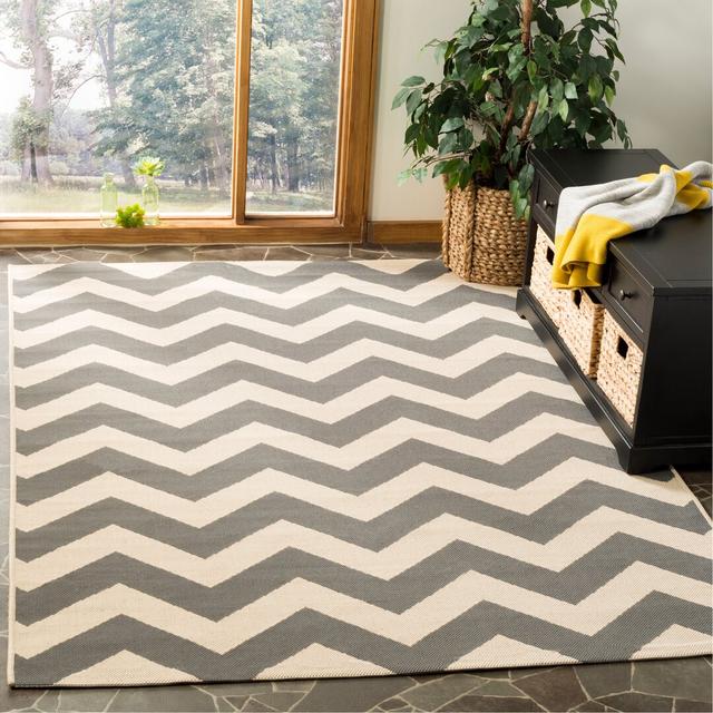 Camellia Chevron Hand Woven Grey/Beige Area Rug Brayden Studio Rug Size: Rectangle 200 x 300cm on Productcaster.