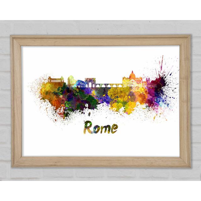 Ancient Rainbow City - Single Picture Frame Art Prints Ebern Designs Size: 84.1cm H x 118.9cm W x 1.5cm D on Productcaster.