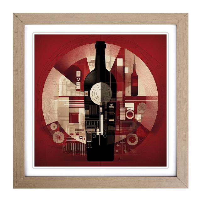 Wine Constructivism No.1 - Single Picture Frame Art Prints on Wood George Oliver Format: Oak on Productcaster.