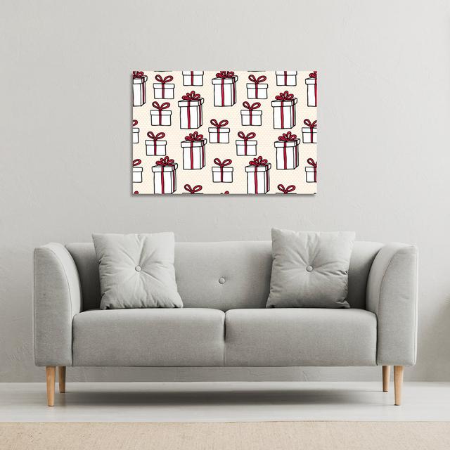 Simple Pattern - Wrapped Canvas Print The Seasonal Aisle Size: 114cm H x 114cm W on Productcaster.