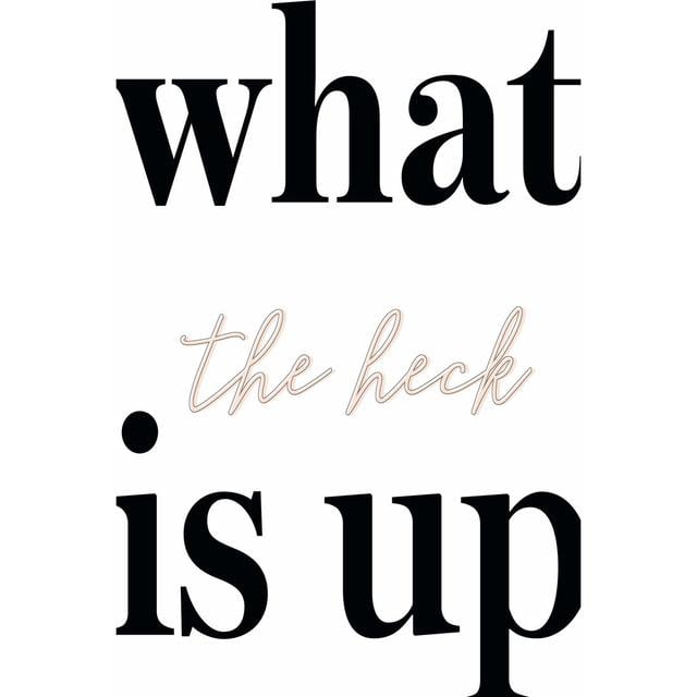 What's Up II by Anna Hambly - Wrapped Canvas Typography Print Happy Larry Size: 122cm H x 81cm W on Productcaster.