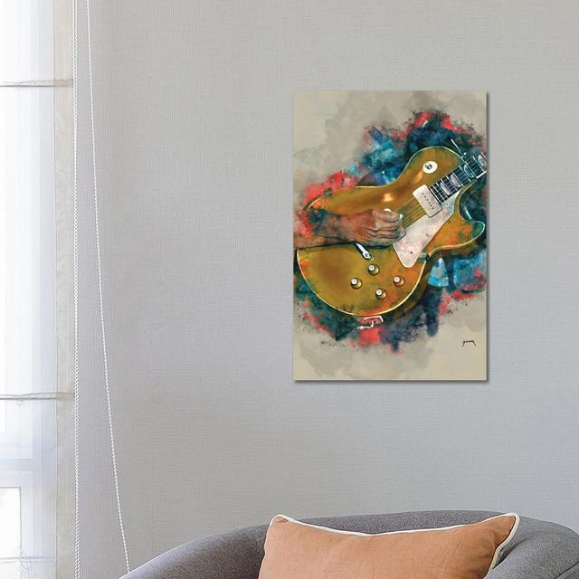 John Fogerty's Guitar by Unknown - Wrapped Canvas Graphic Art ClassicLiving Size: 66.04cm H x 45.72cm W x 1.91cm D on Productcaster.