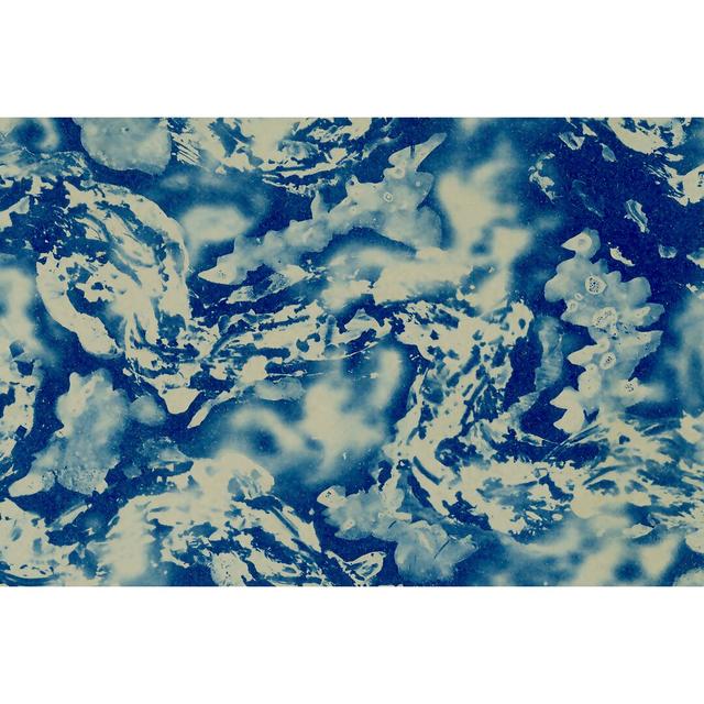 Textures In Blue III - Wrapped Canvas Painting Ivy Bronx Size: 81cm H x 122cm W on Productcaster.