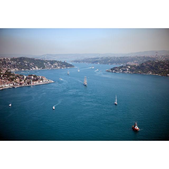 Bosphorus View From A Chopper by 1001nights - No Frame Art Prints on Canvas Beachcrest Home Size: 51cm H x 76cm W on Productcaster.