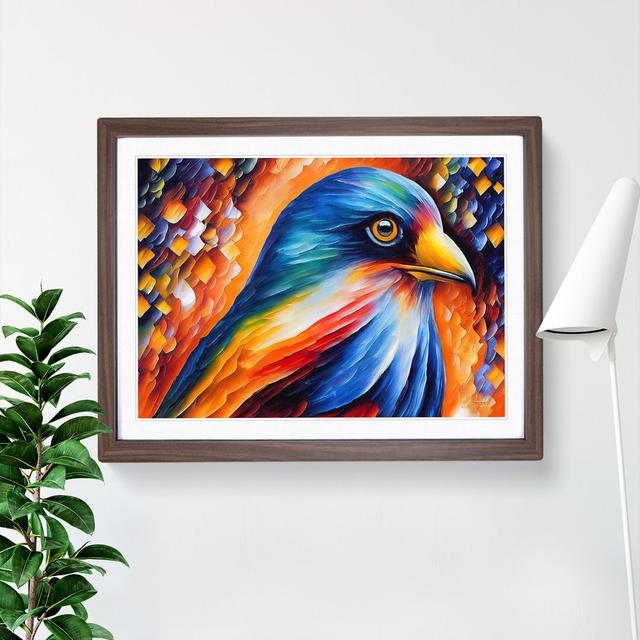 Bird Painting Vol.3 Abstract - Picture Frame Graphic Art ClassicLiving Format: Black, Size: 25cm H x 34cm W x 2cm D on Productcaster.