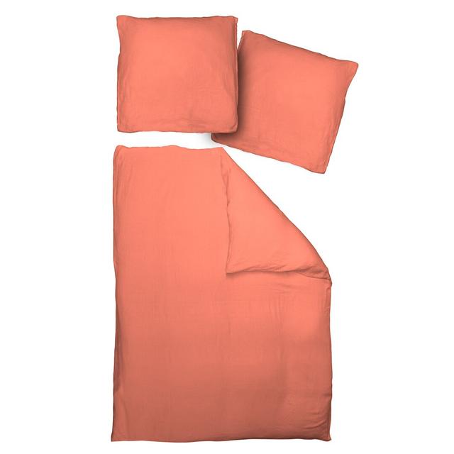 Étienne Duvet Cover Set Latitude Run Size: Single - 1 Pillowcase (80 x 80 cm), Colour: Orange on Productcaster.