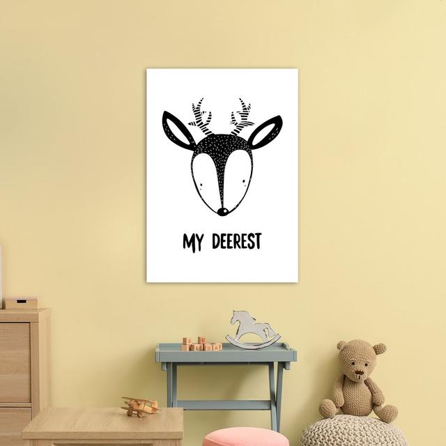 Deer by Miniofmine - Graphic Art Harriet Bee Format: Unframed, Size: 84cm H x 60cm W x 1cm D on Productcaster.