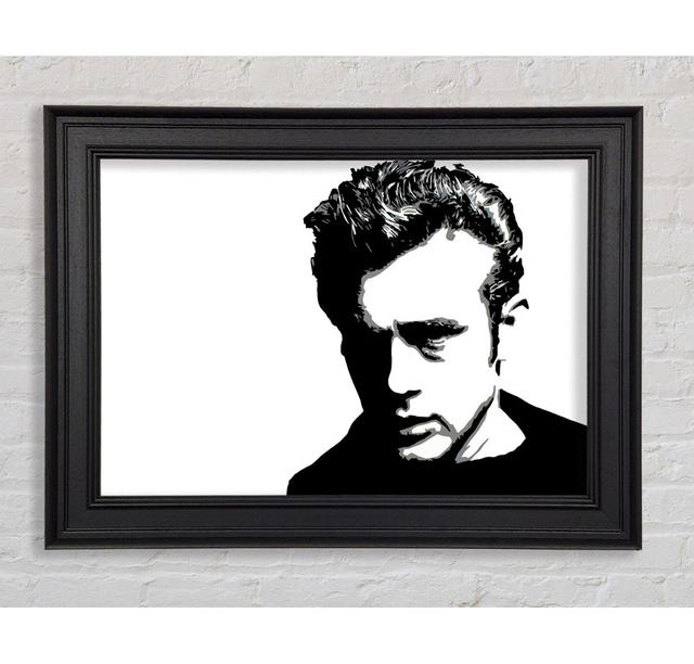 James Dean Pop Art - Single Picture Frame Art Prints Rosalind Wheeler Size: 29.7cm H x 42cm W on Productcaster.