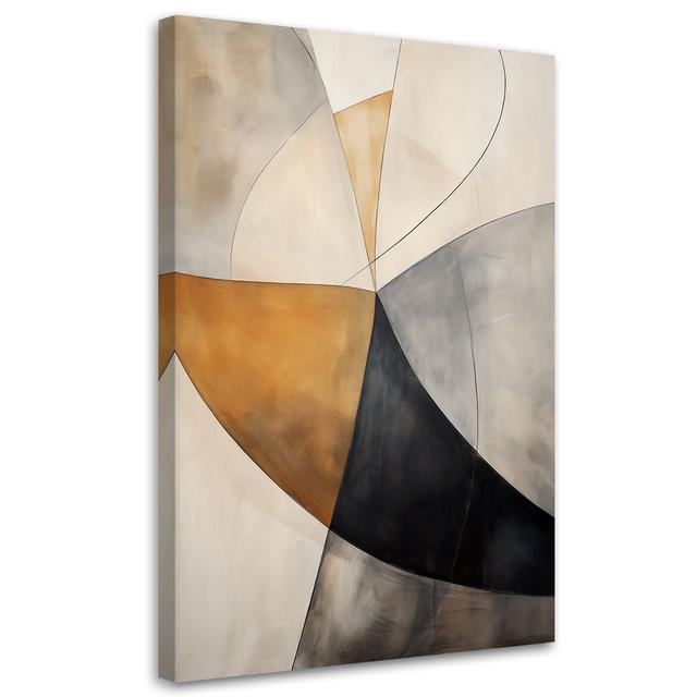 Canvas Print, Modern Boho Composition - Wrapped Canvas Print Metro Lane Size: 90cm H x 60cm W on Productcaster.