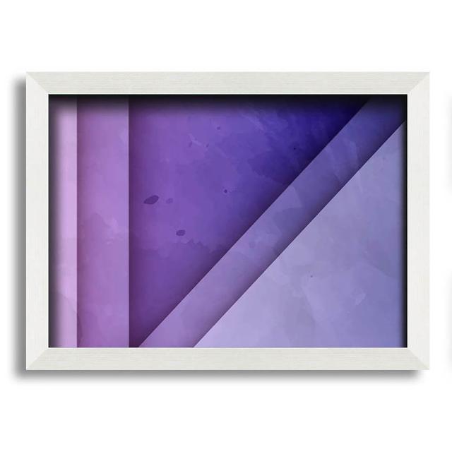 Anavictoria Purple Triangle - Single Picture Frame Art Prints Metro Lane Size: 21cm H x 29.7cm W x 10cm D on Productcaster.