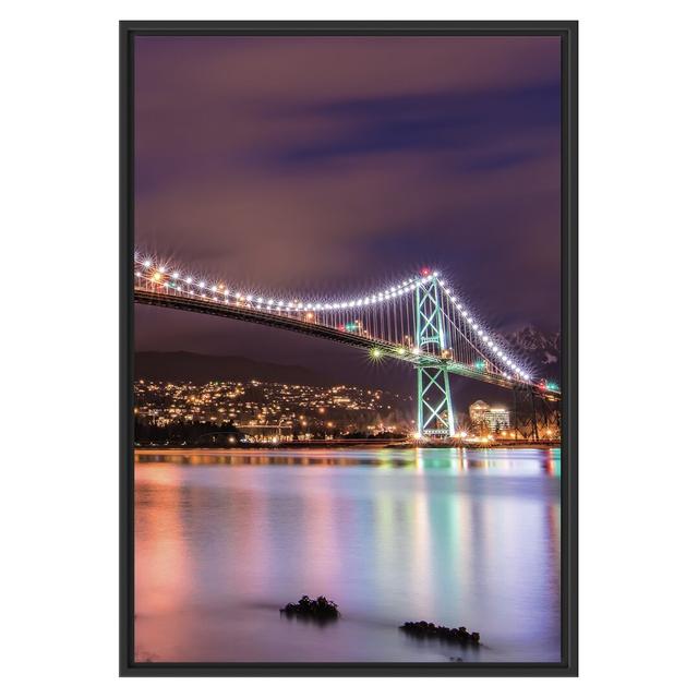 Gerahmtes Wandbild Lions Gate Bridge Vancouver East Urban Home Größe: 100 cm H x 70 cm B on Productcaster.