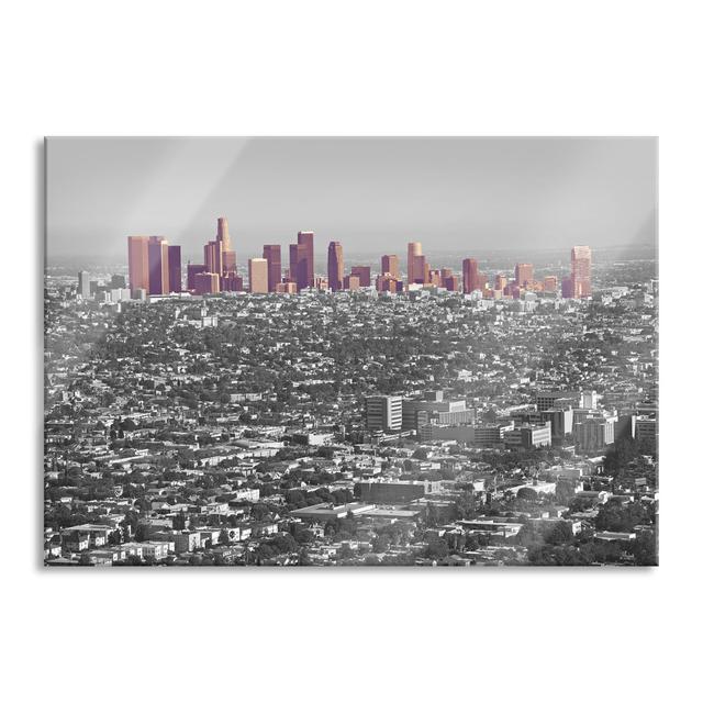 Los Angeles Metropolitan Area - Unframed Photograph on Glass Brayden Studio Size: 70cm H x 100cm W x 0.4cm D on Productcaster.