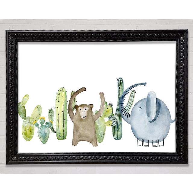 The Animal Party - Single Picture Frame Art Prints Isabelle & Max Size: 42cm H x 59.7cm W x 3cm D on Productcaster.