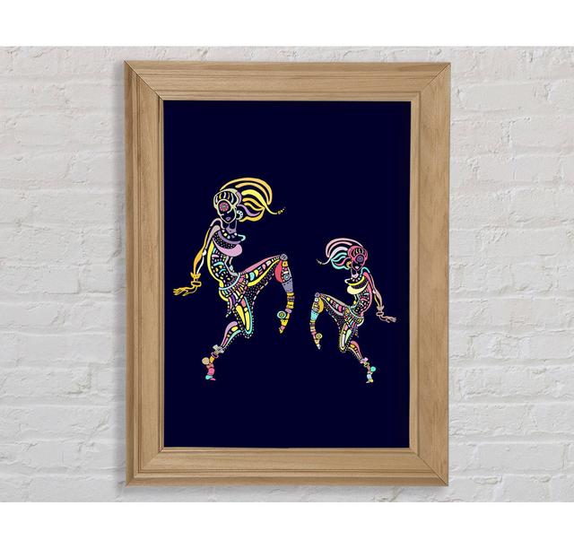 African Tribal Art 21 Framed Print Latitude Vive Size: 21cm H x 42cm W x 8cm D, Format: Natural Framed Paper on Productcaster.