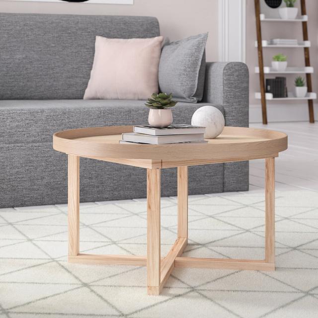 Bostic Kirsten Tray Table Brayden Studio Colour (Table Top): Oak on Productcaster.