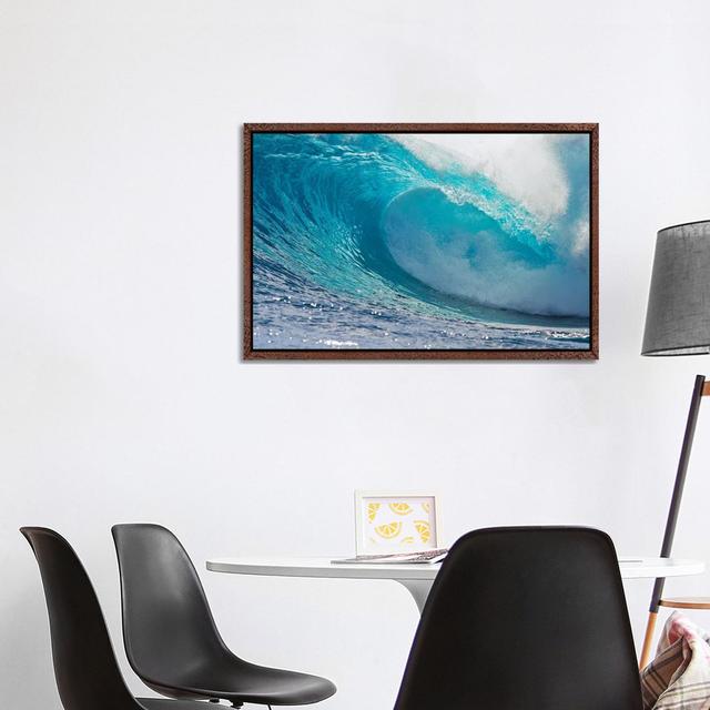 Lunging Waves II, Sout Pacific Ocean, Tahiti, French Polynesia by Panoramic Images - Print on Canvas Breakwater Bay Format: Classic Wood Framed, Size: on Productcaster.