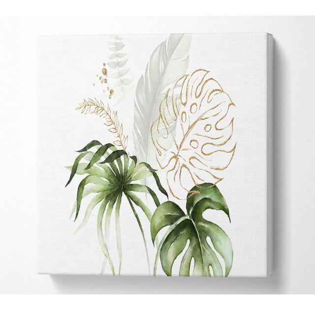 Beautiful Cheese Plant - Print Bay Isle Home Size: 81.3cm H x 81.3cm W x 10cm D on Productcaster.