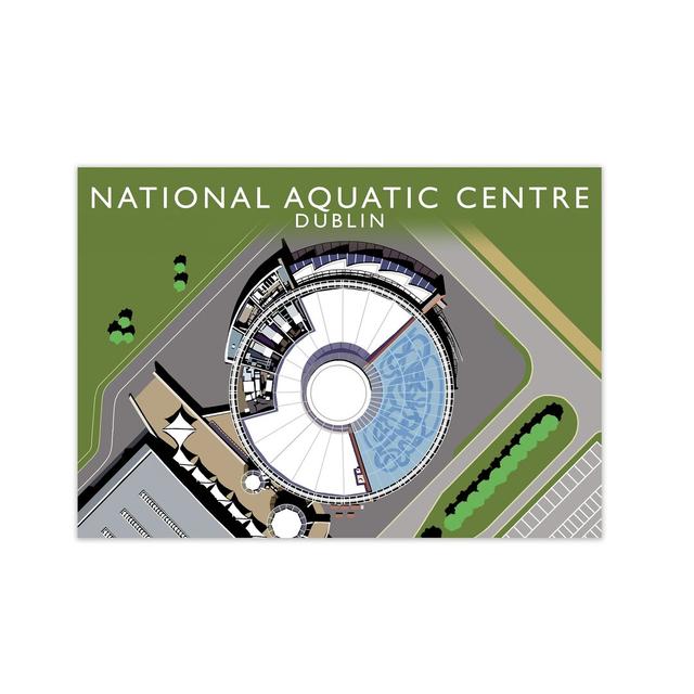 National Aquatic Centre Dublin by Richard O'Neill - Picture Frame Graphic Art Print on Paper 17 Stories Size: 59.4 cm H x 81.4 cm W x 3 cm D, Format: on Productcaster.