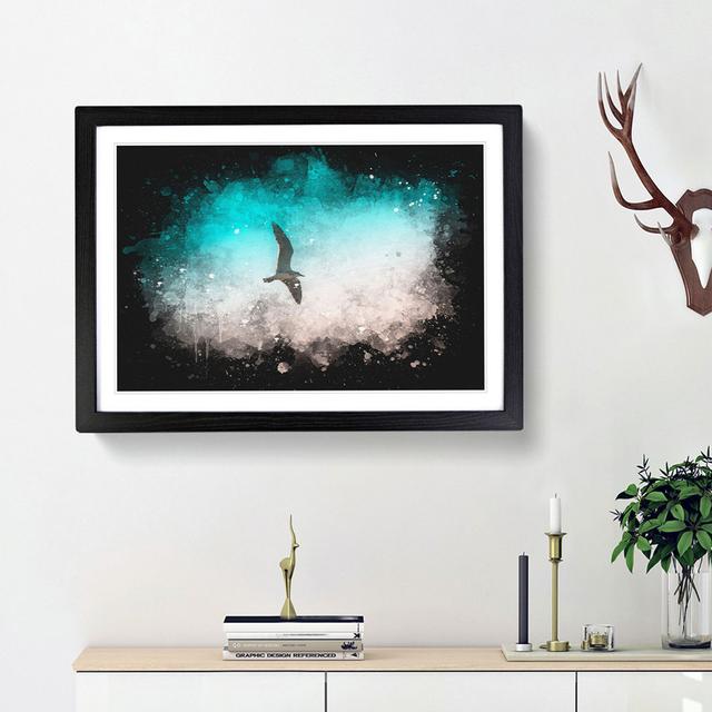 Soaring Seagulls - Picture Frame Graphic Art East Urban Home Frame Option: Black Framed, Size: 45cm H x 63cm W x 2cm D on Productcaster.