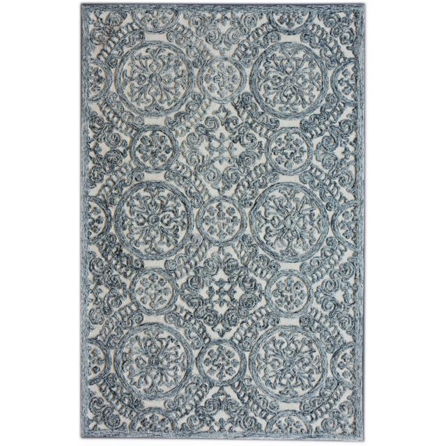 Vienne Ultrecht Hand Tufted Wool Blue Rug Latitude Vive Rug Size: Rectangle 150 x 240cm on Productcaster.