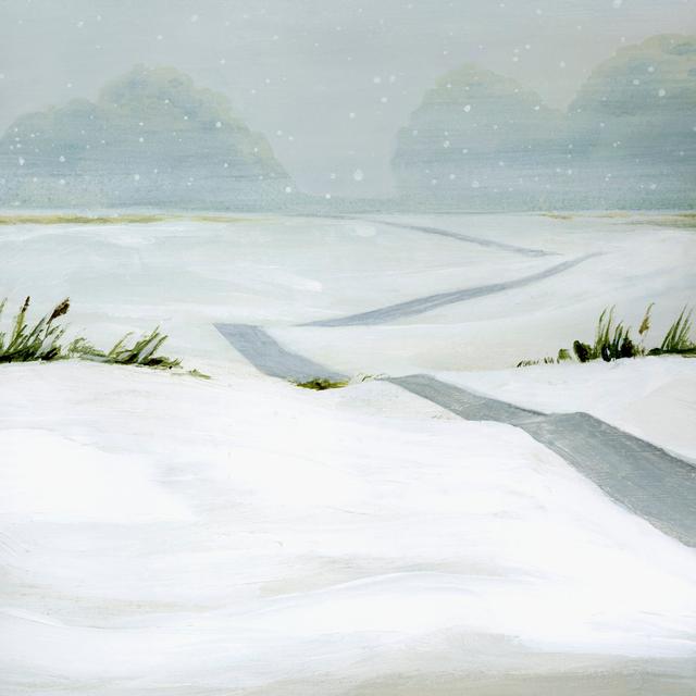 Snowfield II by Grace Popp - Wrapped Canvas Painting Rosalind Wheeler Size: 91cm H x 91cm W x 3.8cm D on Productcaster.