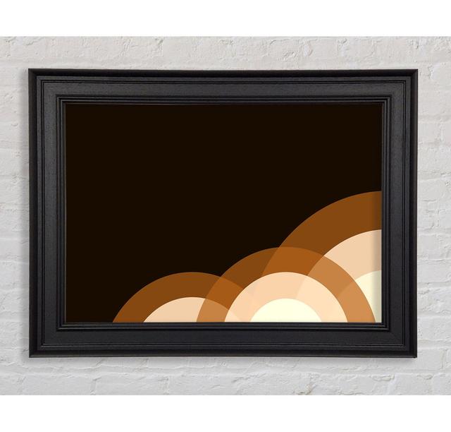 Concentric Circles Framed Print Ivy Bronx Size: 84.1cm H x 118.9cm W x 8cm D, Format: Black Framed Paper on Productcaster.