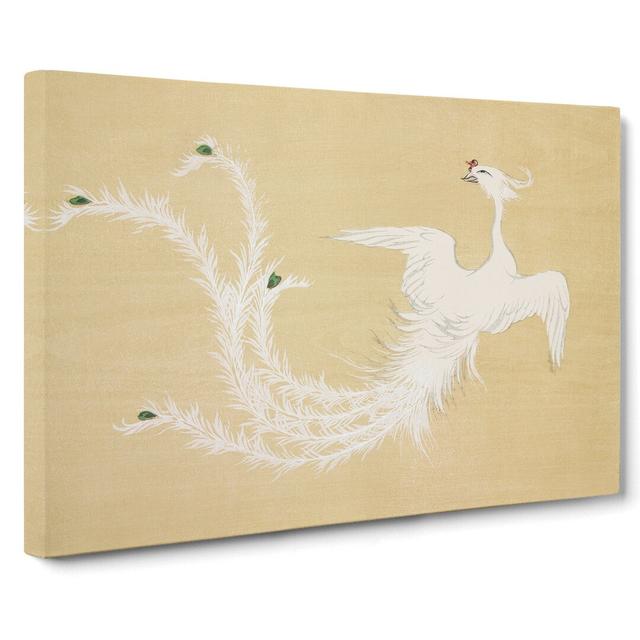 Flying White Bird by Kamisaka Sekka - Wrapped Canvas Painting East Urban Home Size: 40cm H x 60cm W x 3cm D on Productcaster.