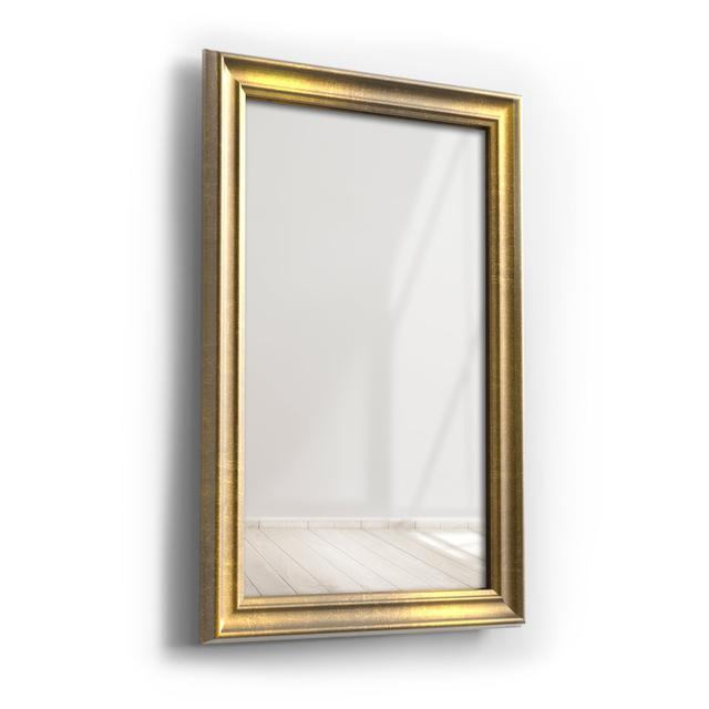 Barocko Manufactured Wood Wall Mirror Marlow Home Co. Size: 107.8cm H x 57.8cm W, Finish: Gold leaf on Productcaster.