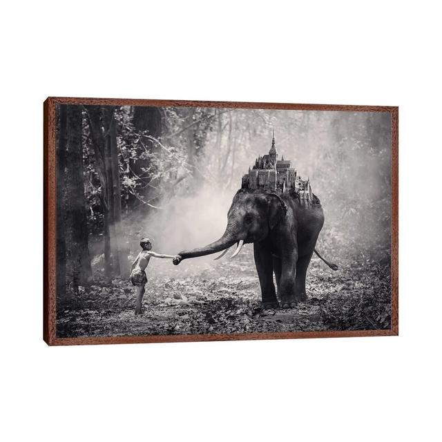 Dreamland - Print on Canvas East Urban Home Size: 45.72cm H x 66.04cm W x 3.81cm D, Format: Brown Floater Framed on Productcaster.