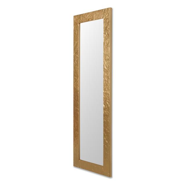 Klingensmith Solid Wood Flat Wall Mirror Bloomsbury Market Finish: Gold on Productcaster.